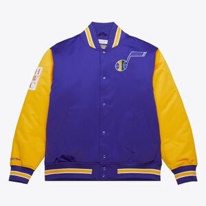 New Orleans Jazz NBA Primetime Heavyweight Jacket Mitchell & Ness Large